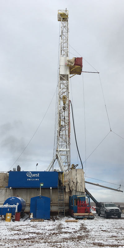 drilling for oil